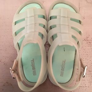 Mini Melissa mint green jelly sandals